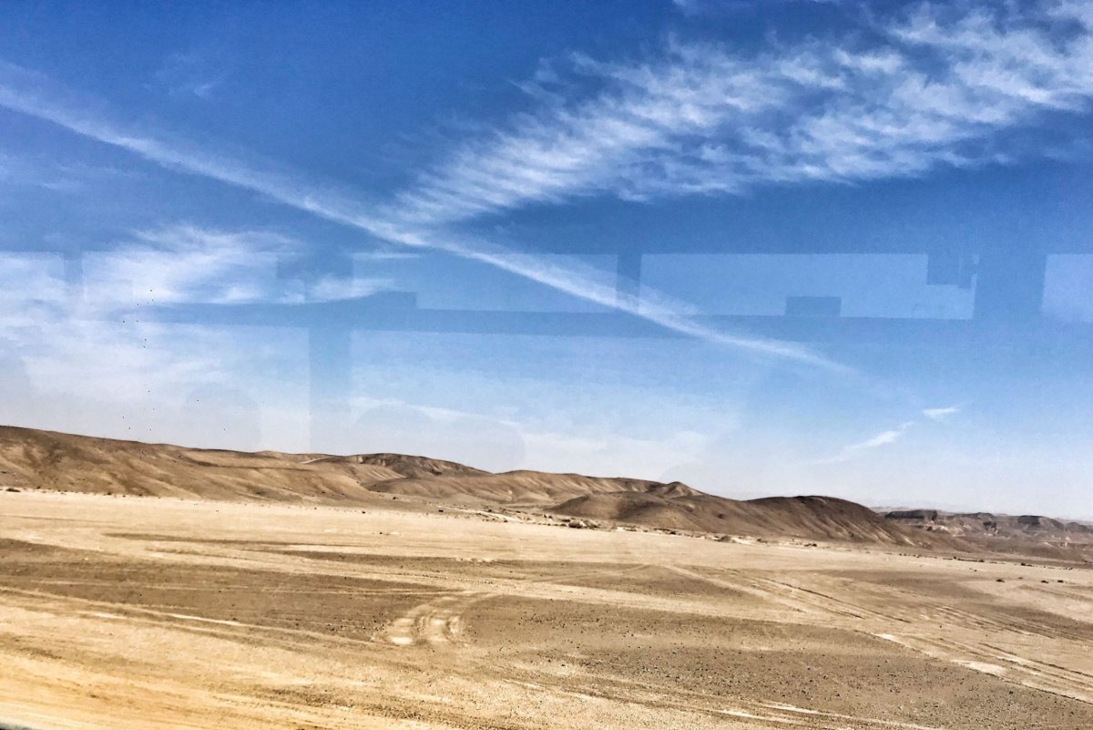 Cesta busem z letiště do Eilat