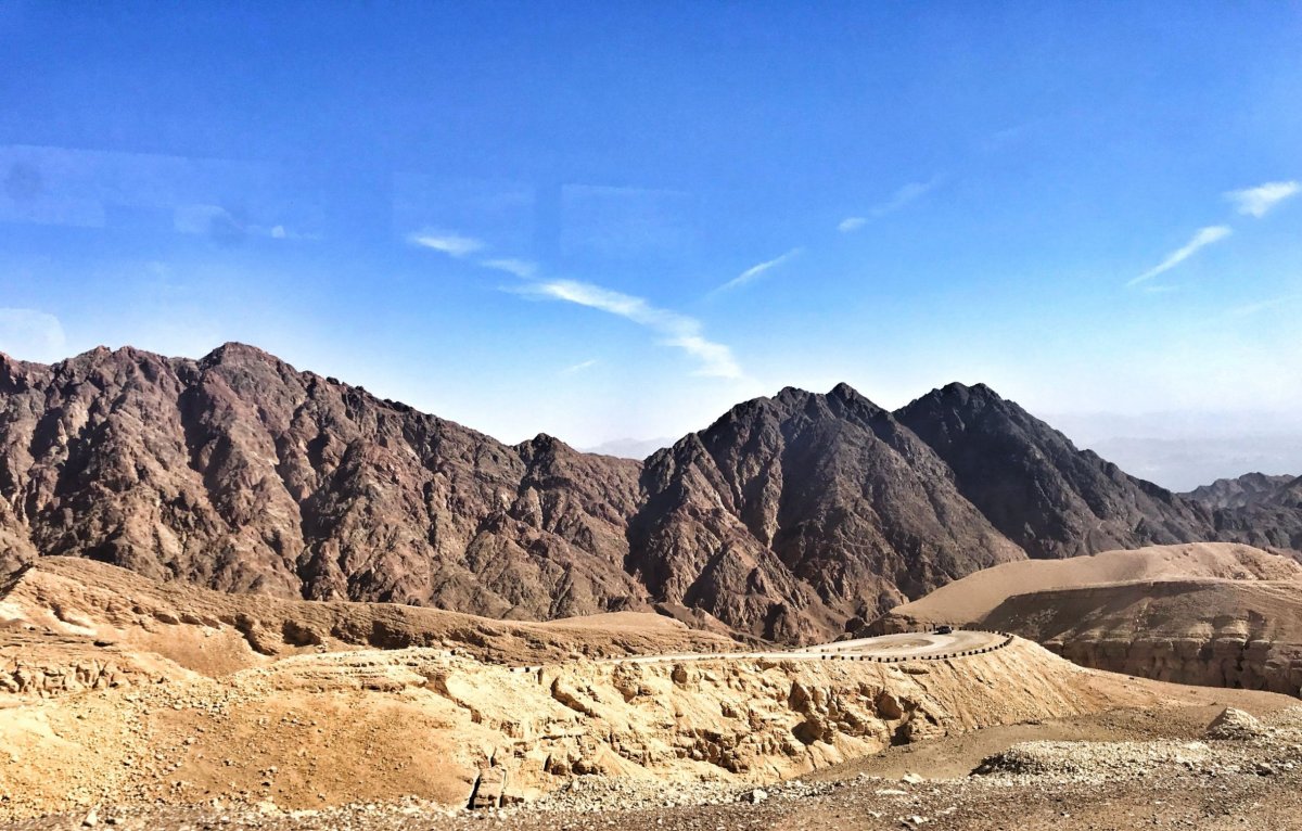 Cesta busem z letiště do Eilat