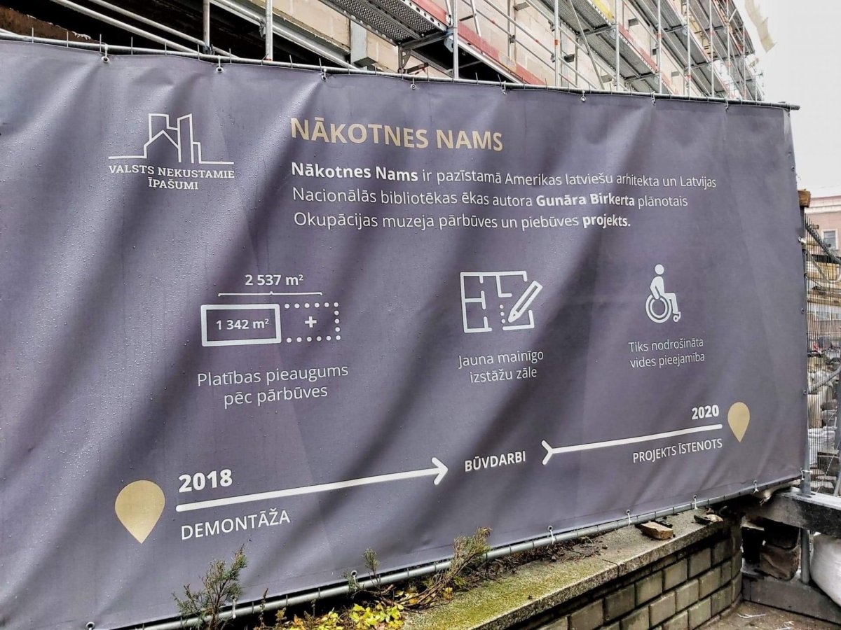 budoucí muzeum okupace Lotyšska