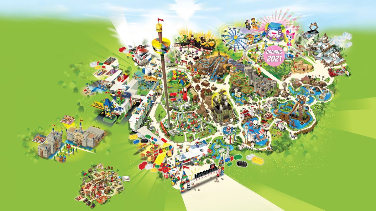 Mapa Legolandu Billund
