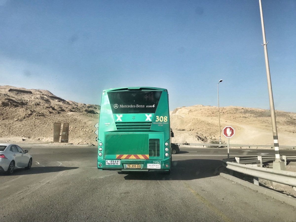 Autobus se nám podařilo dohnat :D