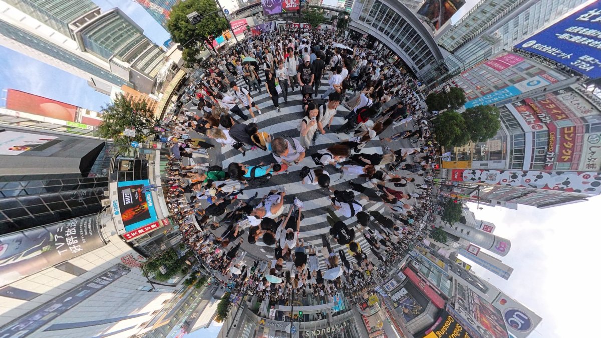 křižovatka ve čtvrti Shibuya