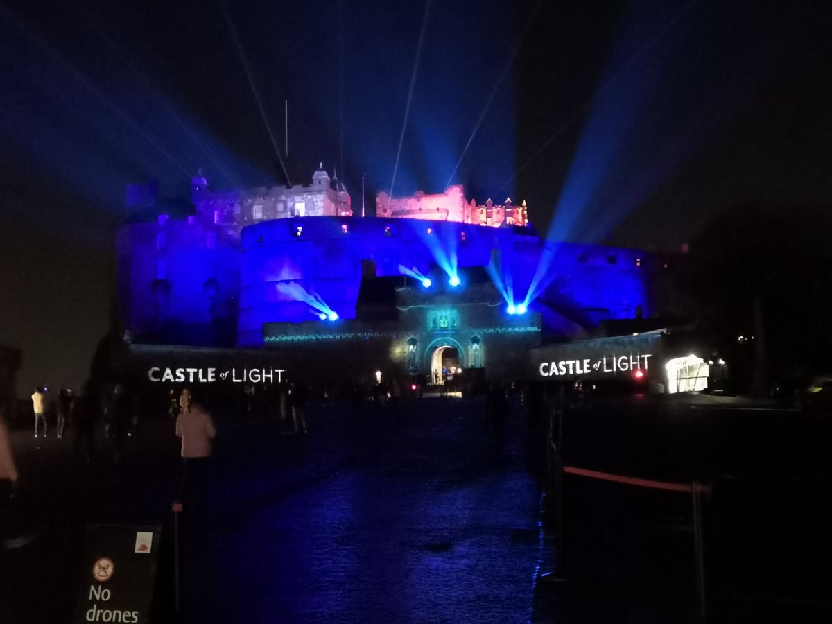Videomapping na Edinburghský hrad