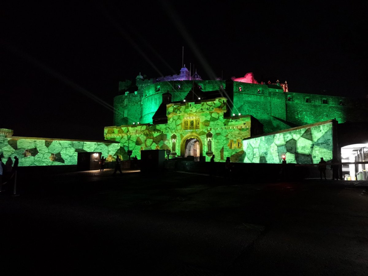 Videomapping na Edinburghský hrad