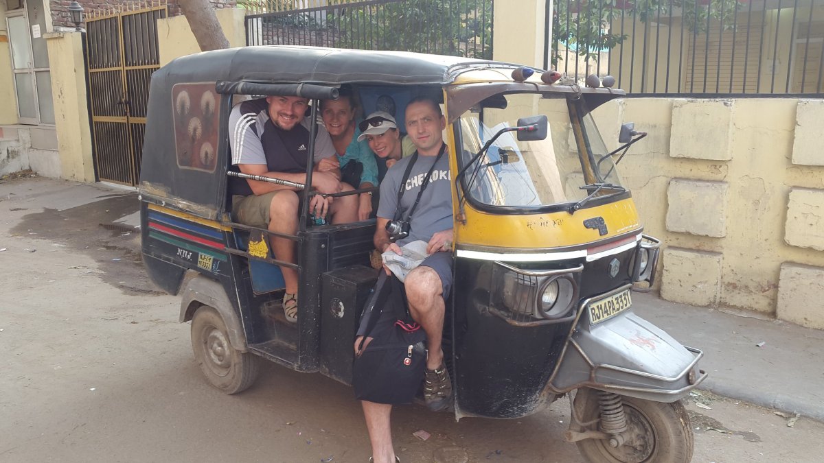 Tuktuk v Jaipuru