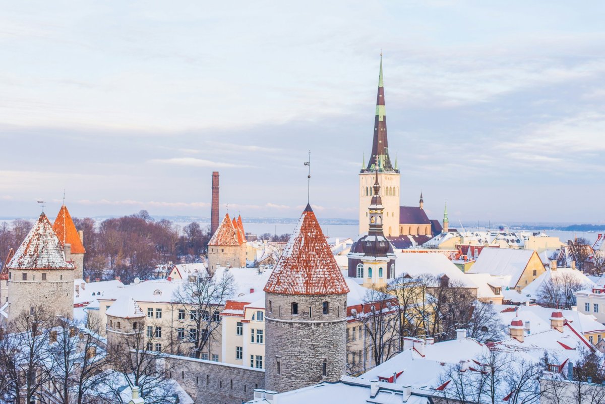 Zasněžený Tallinn