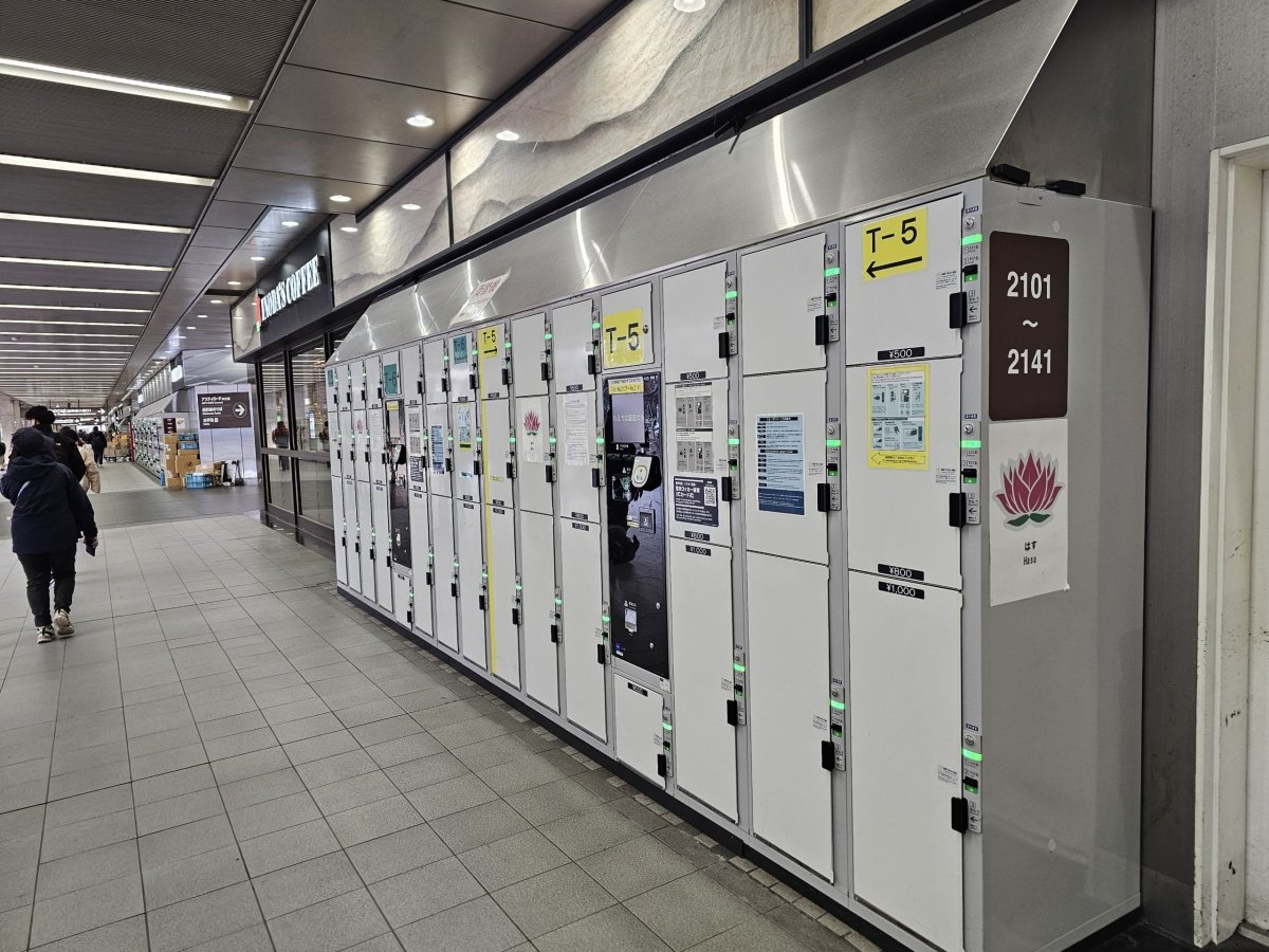 Skříňky na úschovu zavazadel