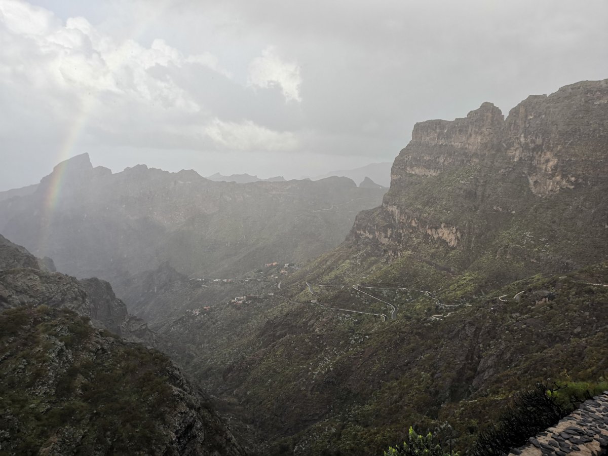 Vesnička Masca a cesta k ní