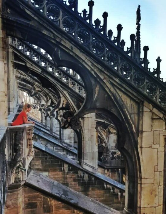 Terasy na střeše Duomu