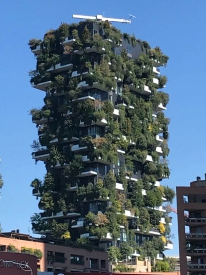 Zelené domy poblíž Corso Como