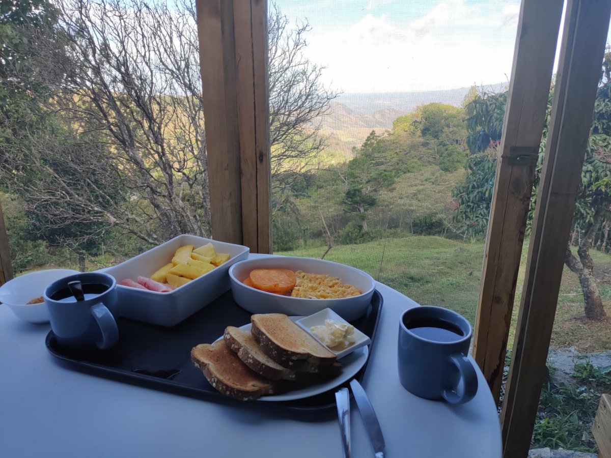 Snídaně s výhledem v Oliver's place