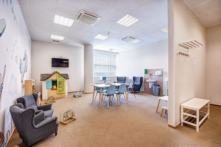 Pokoj pro rodiny s dětmi v Terminálu 2