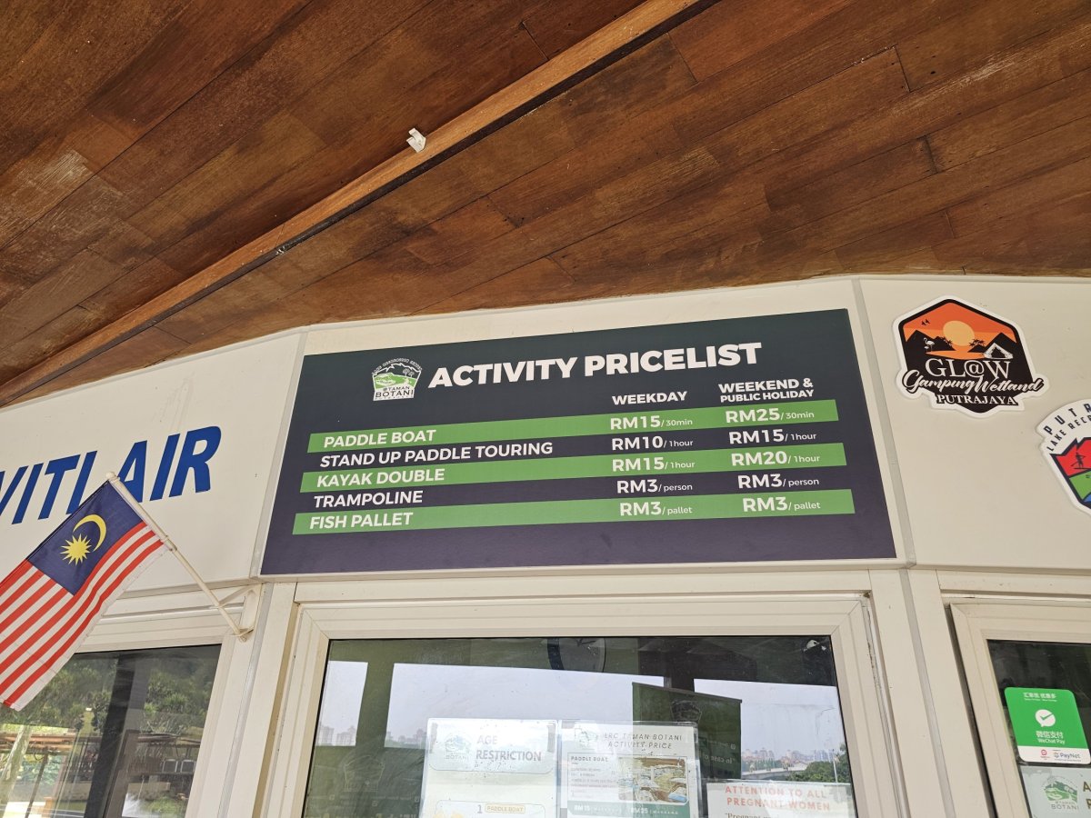 Ceny atrakcí v botanické zahradě