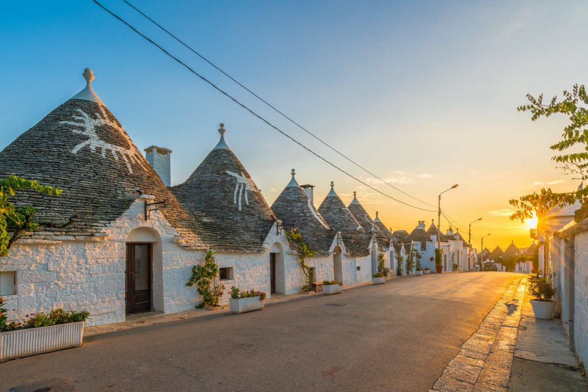 Západ slunce Alberobello