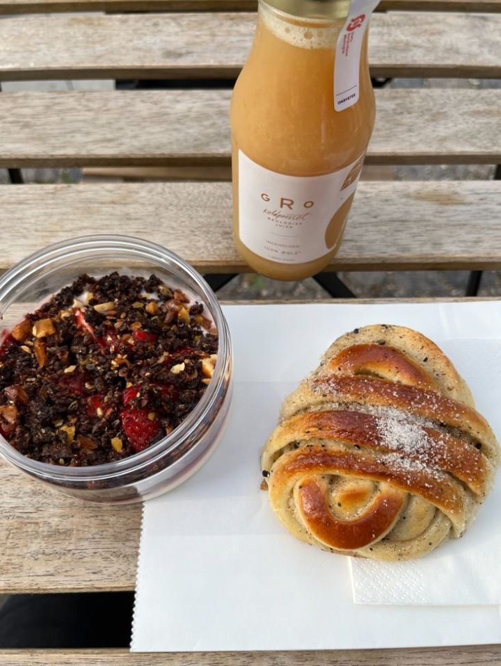 Snídaně v Københavns Bageri