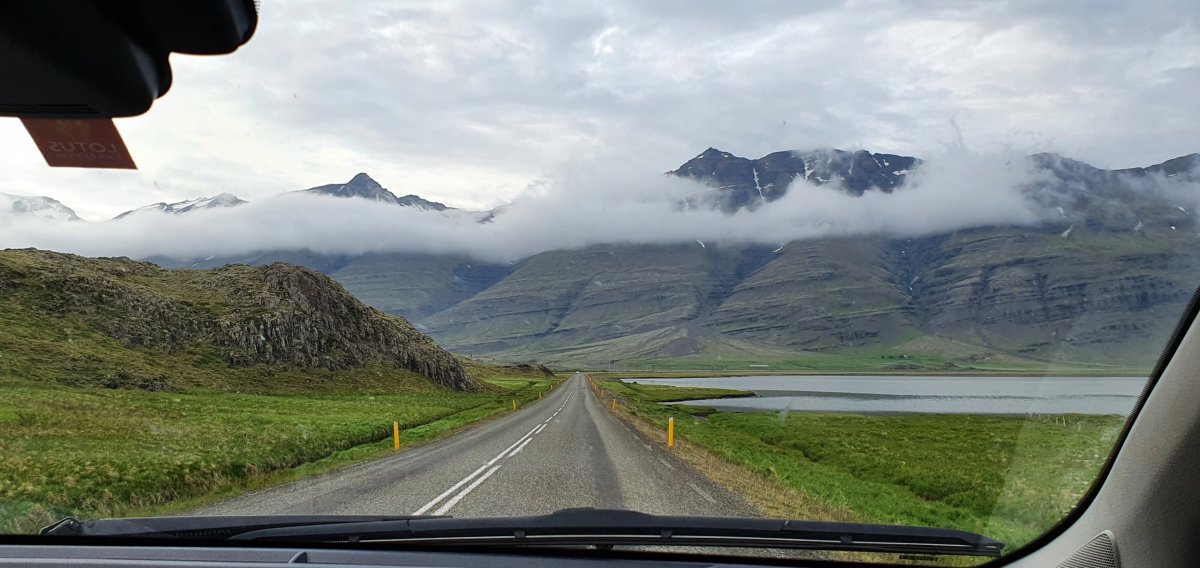 Cesta přes V fjordy.