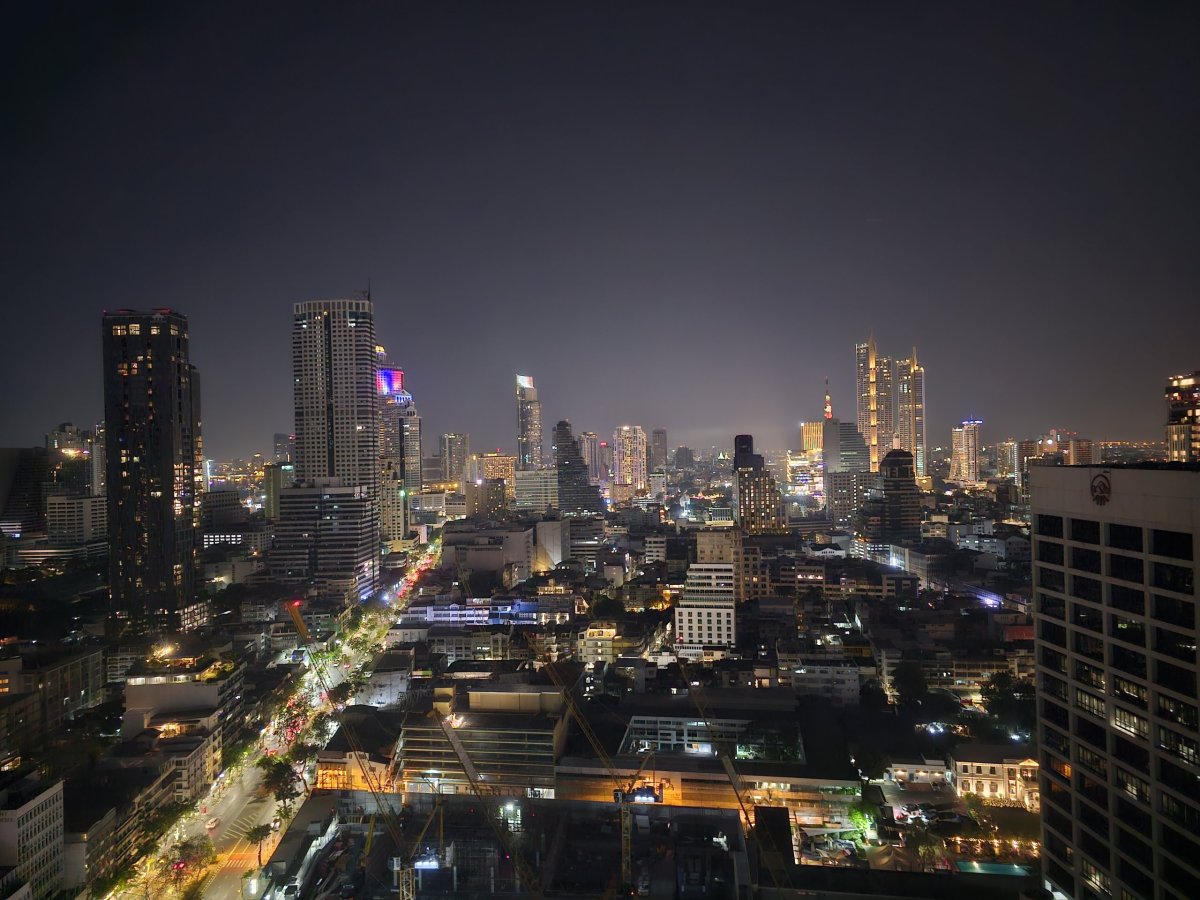 Noční výhled z pokoje