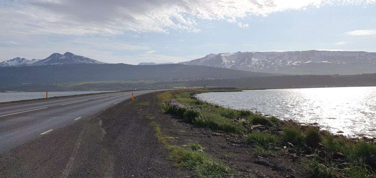 Cesta z Húsavíku - krásné počasí