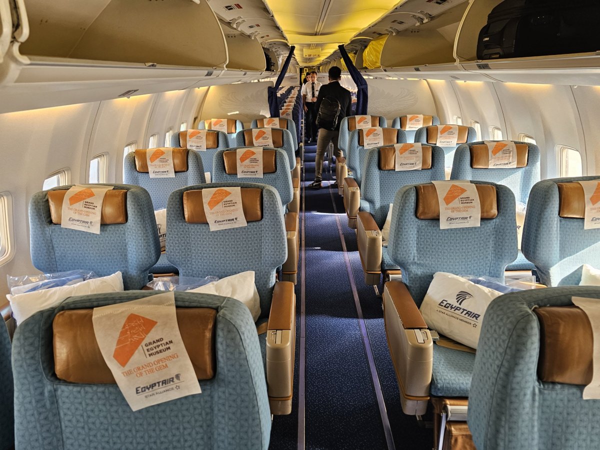 Kabina Business class - celkový pohled