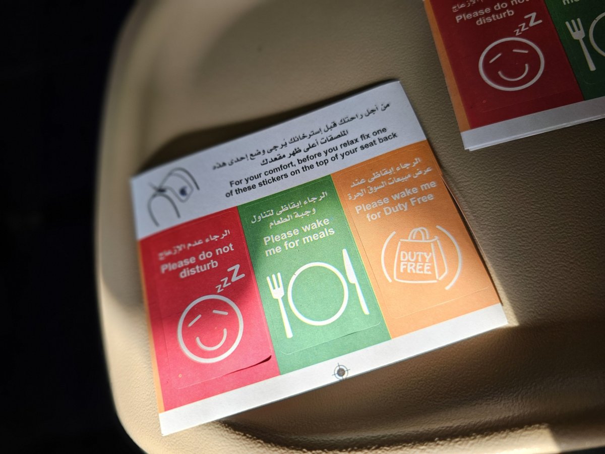 Nálepky - informace pro palubní posádku