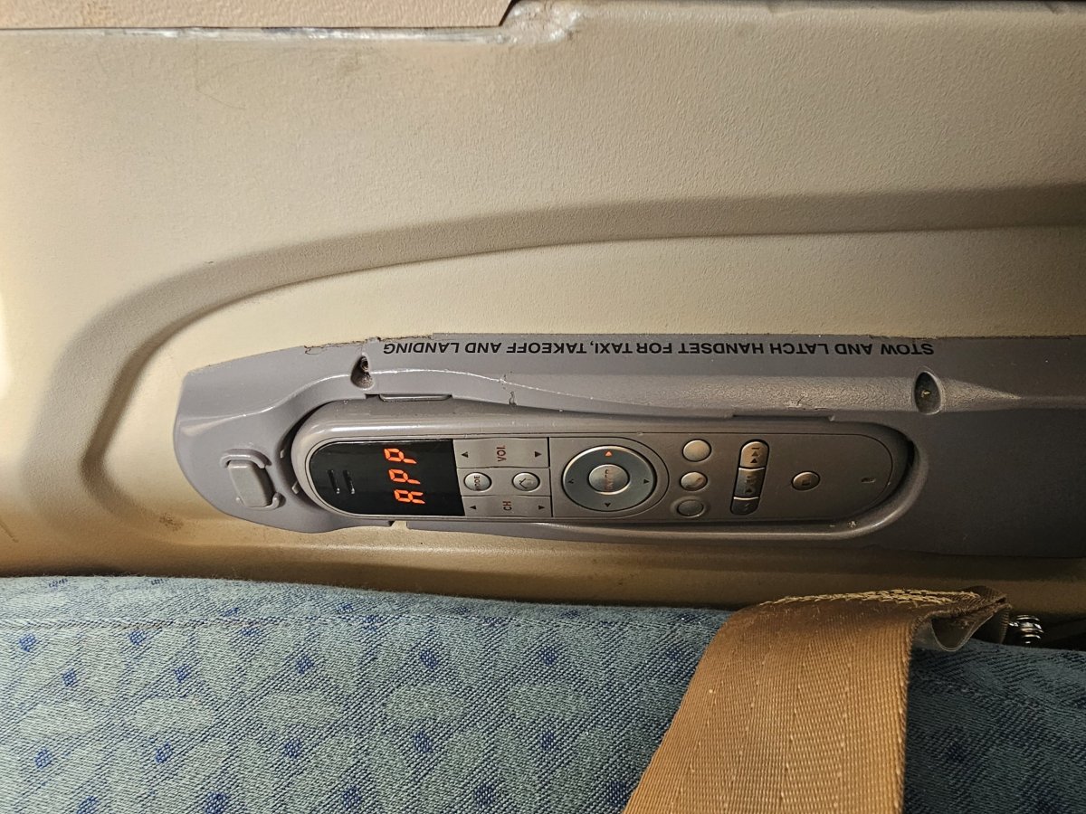 Ovládání obrazovky IFE