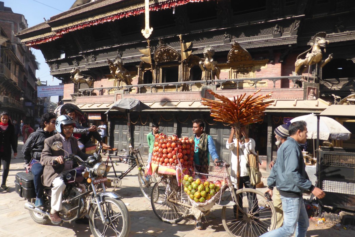 Káthmandú před odletem