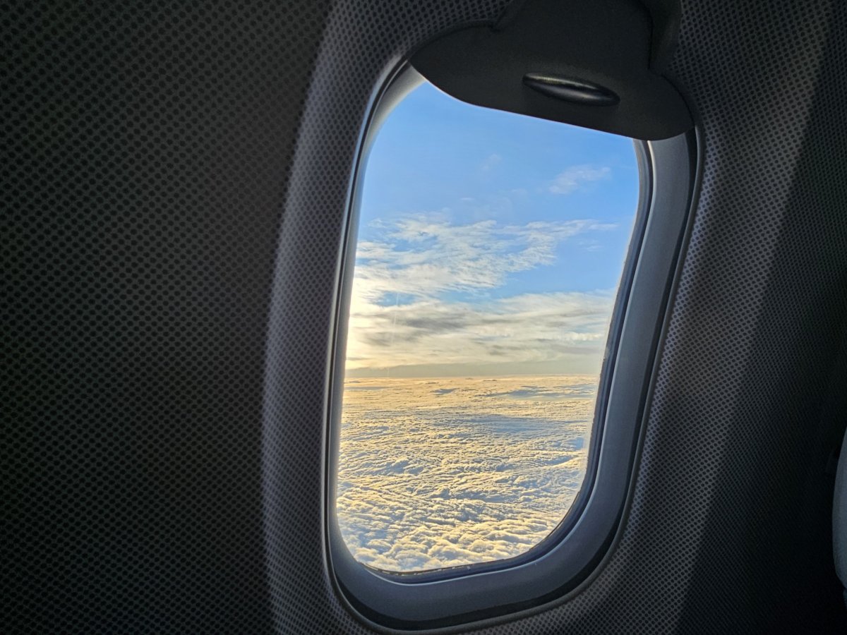 Výhled při západu slunce