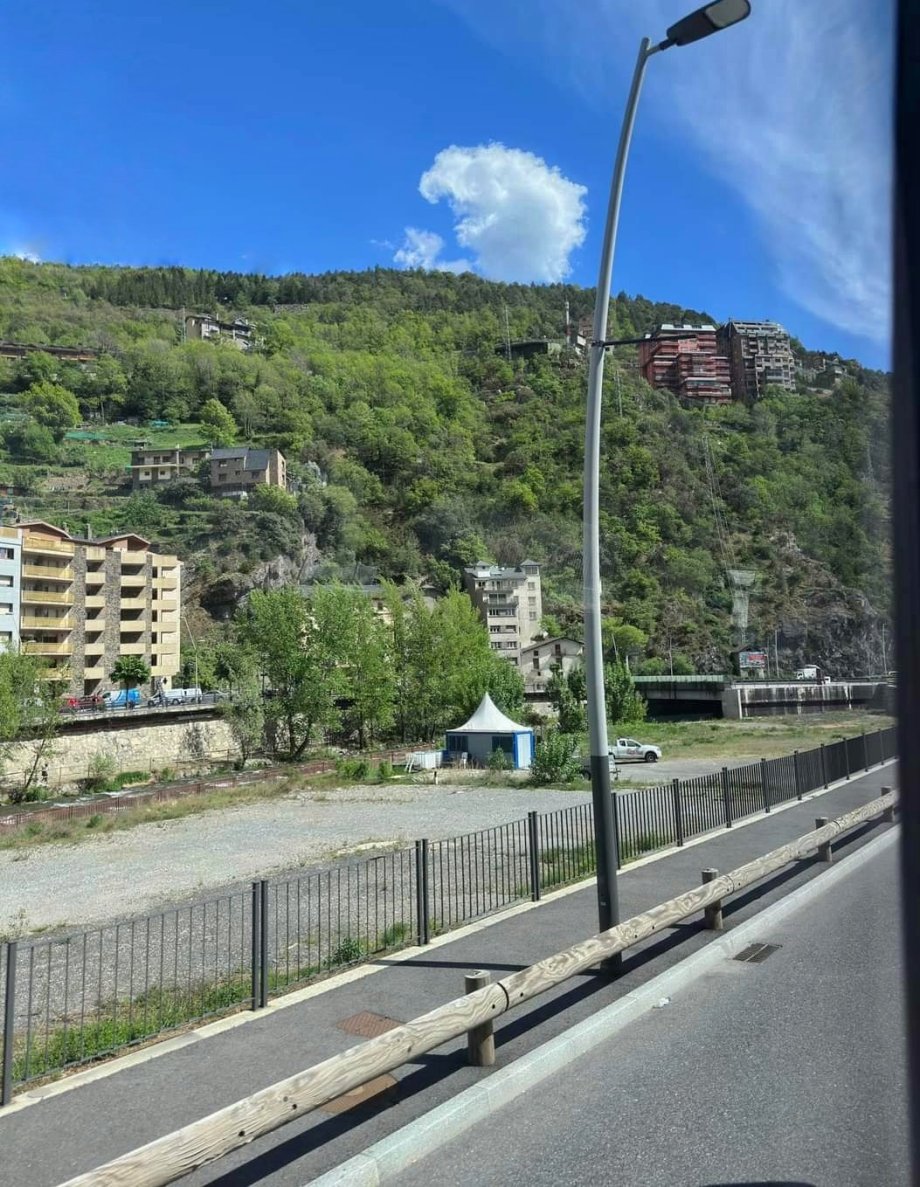 Příjezd do Andorry autobusem 