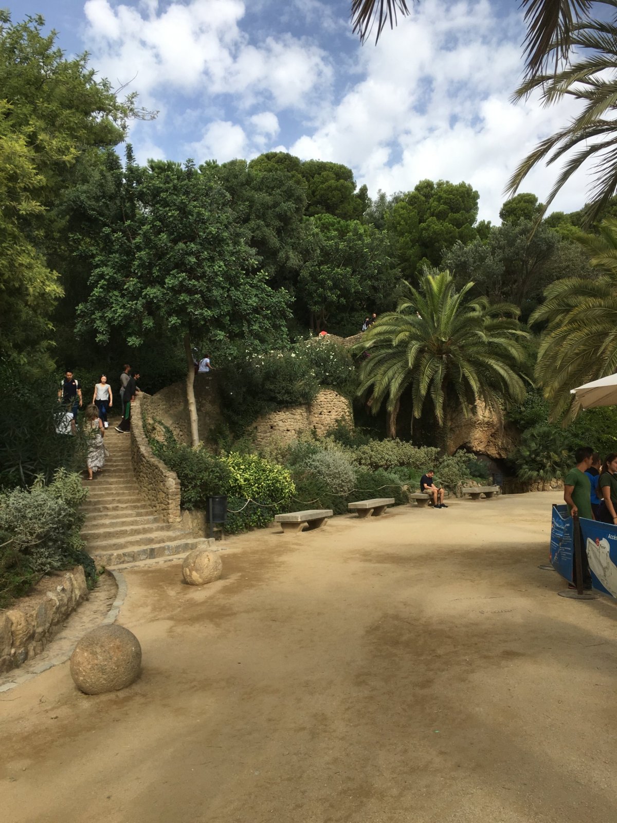 Park Güell, volně přístupná část