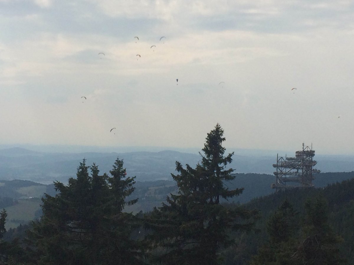 Paragliding na Dolní Moravě