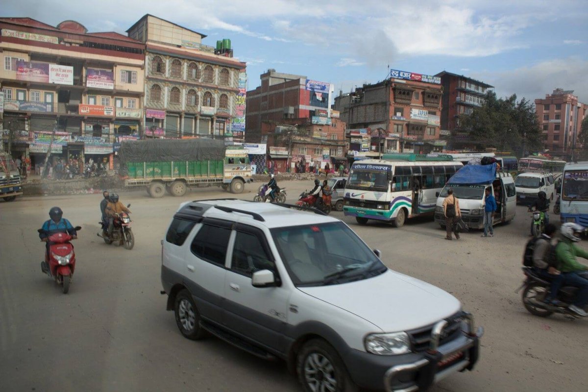 Rušné ulice Káthmandu