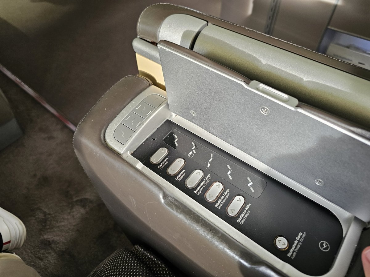 Ovládání sedačky