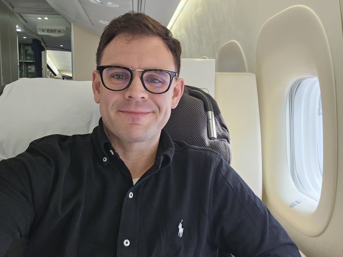 Já v první třídě Lufthansa