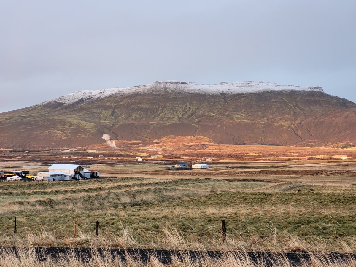 Výhled od jurty na Strokkur