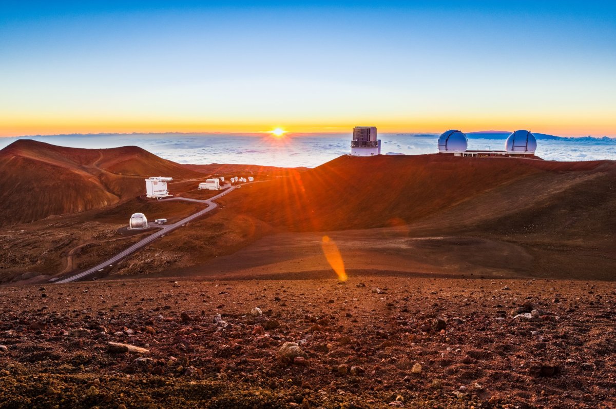 Západ slunce na Mauna Kea