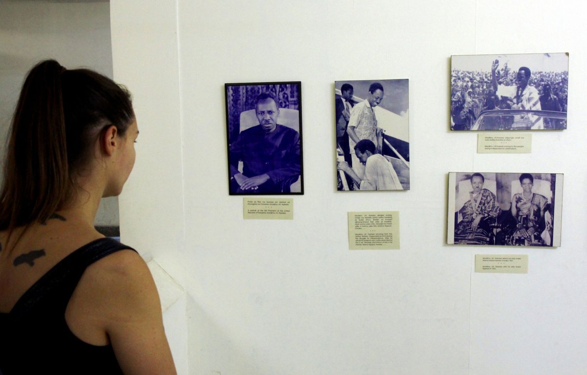 Část expozice věnovaná otci vlasti, Juliovi Nyereremu