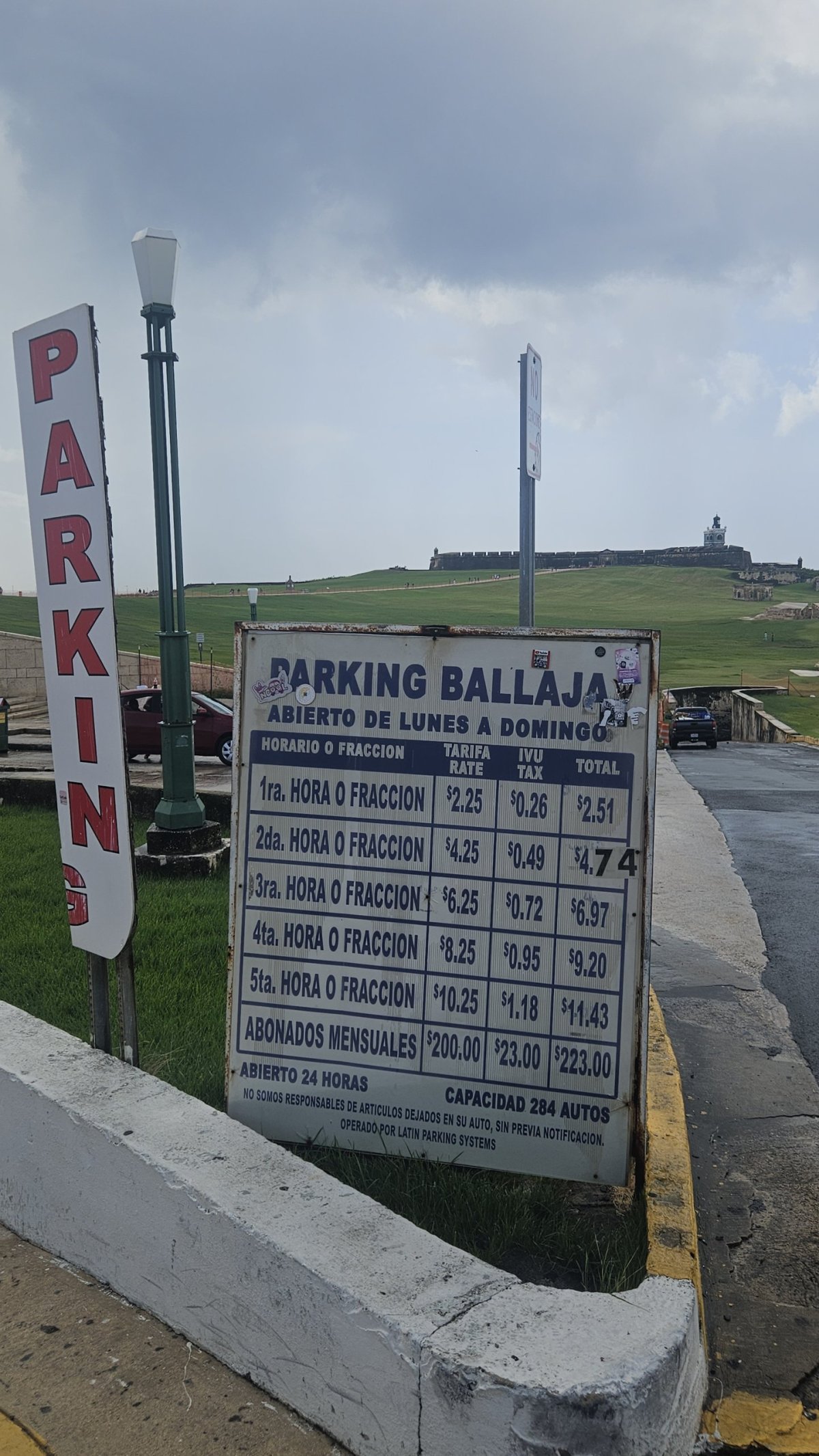 Parkovné v San Juan