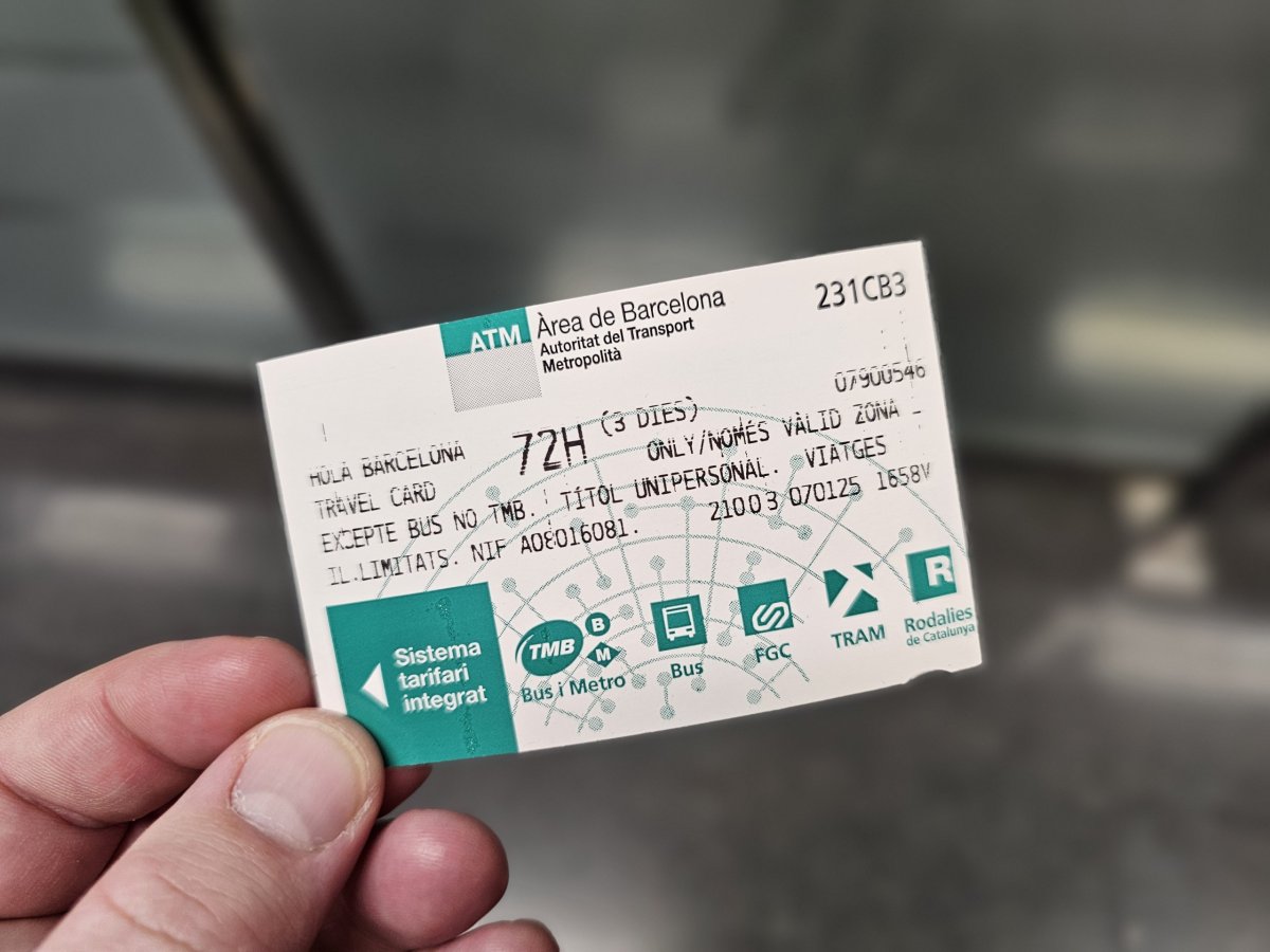 Jízdenka Hola Barcelona