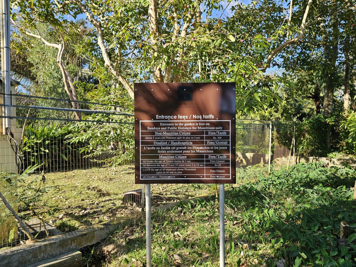 Ceník do botanické zahrady