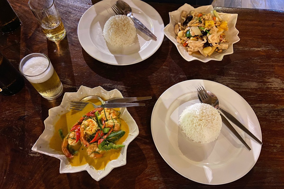 Jídlo v Paradise Pearl resort