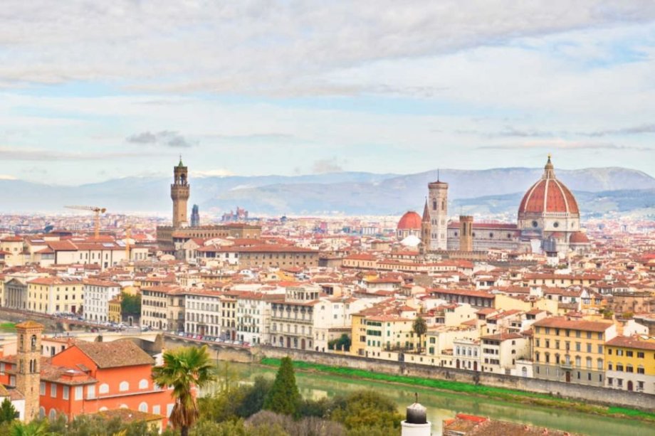 Výhled z Piazzale Michelangelo
