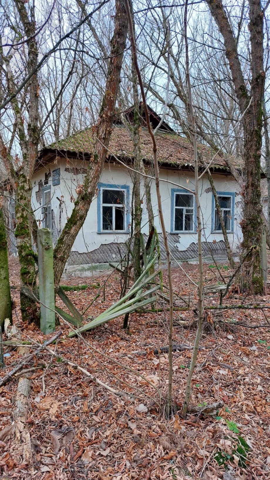 opuštěná vesnice Zalissya