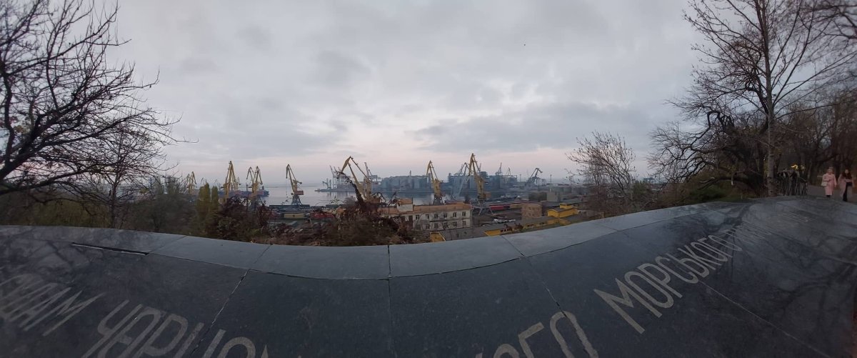 Výhled na oděsský přístav