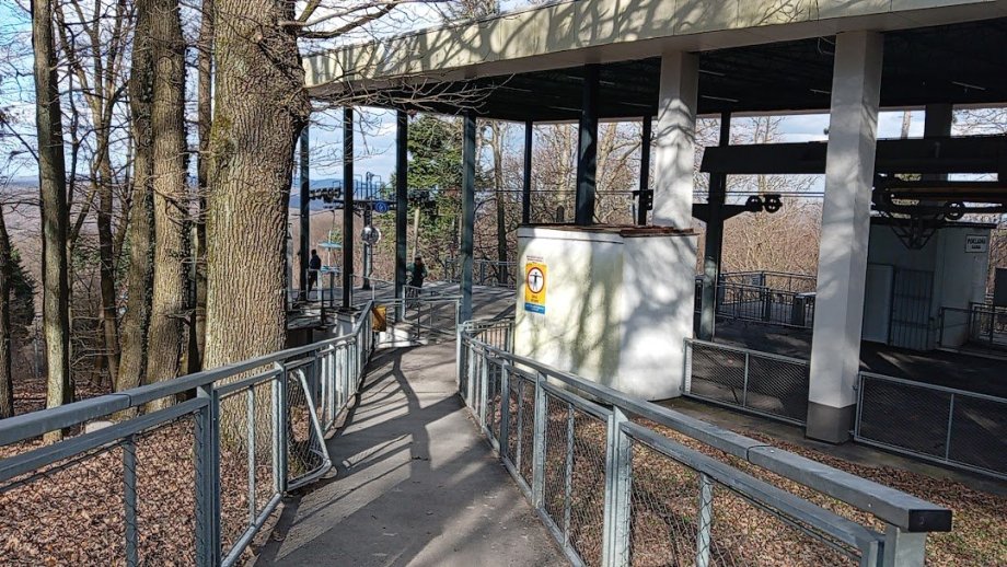 Lanovka teraz - marec Koliba