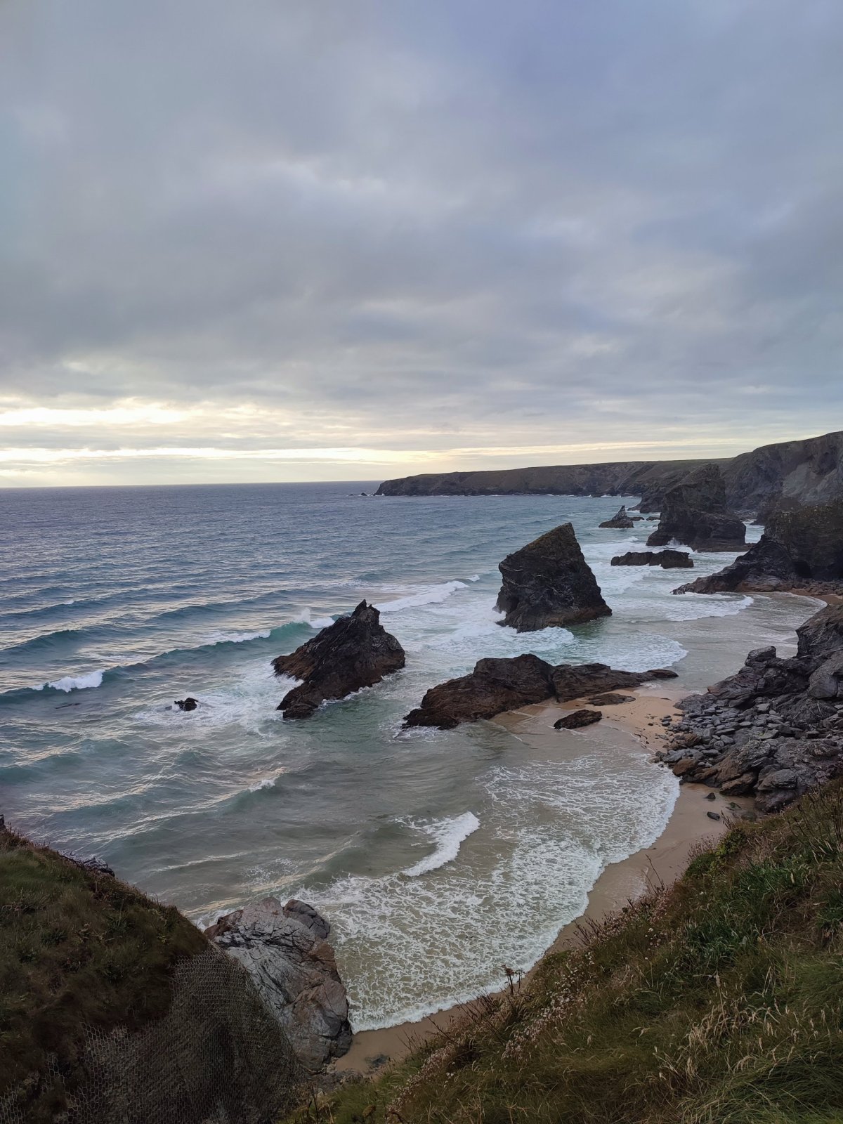 Bedruthan steps v celé své kráse