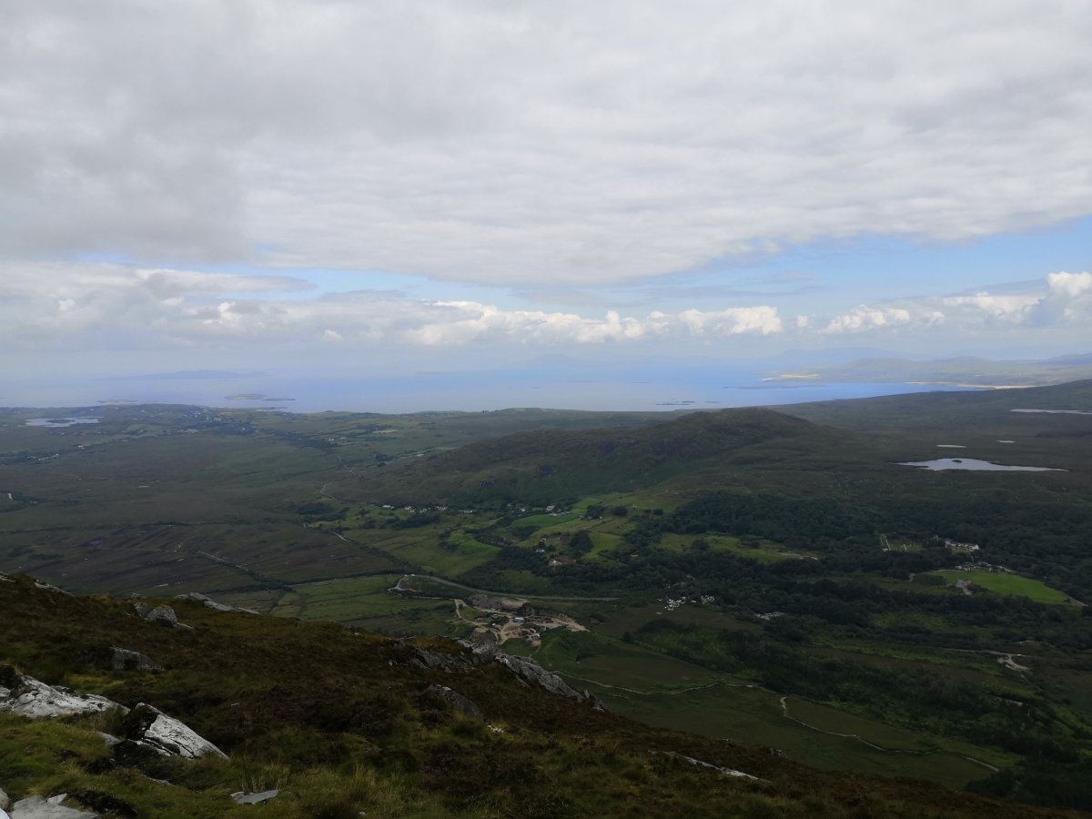 Pohled z vrcholu na sever