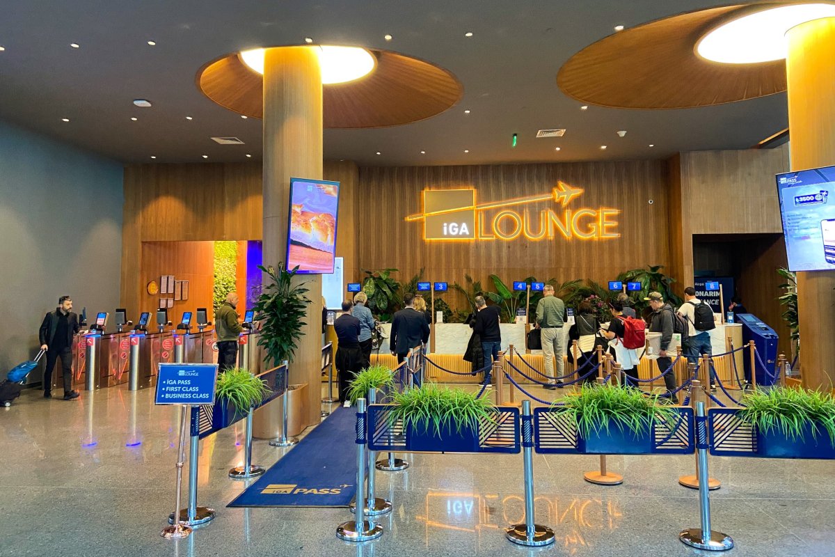 Vstup do IGA lounge Istanbul