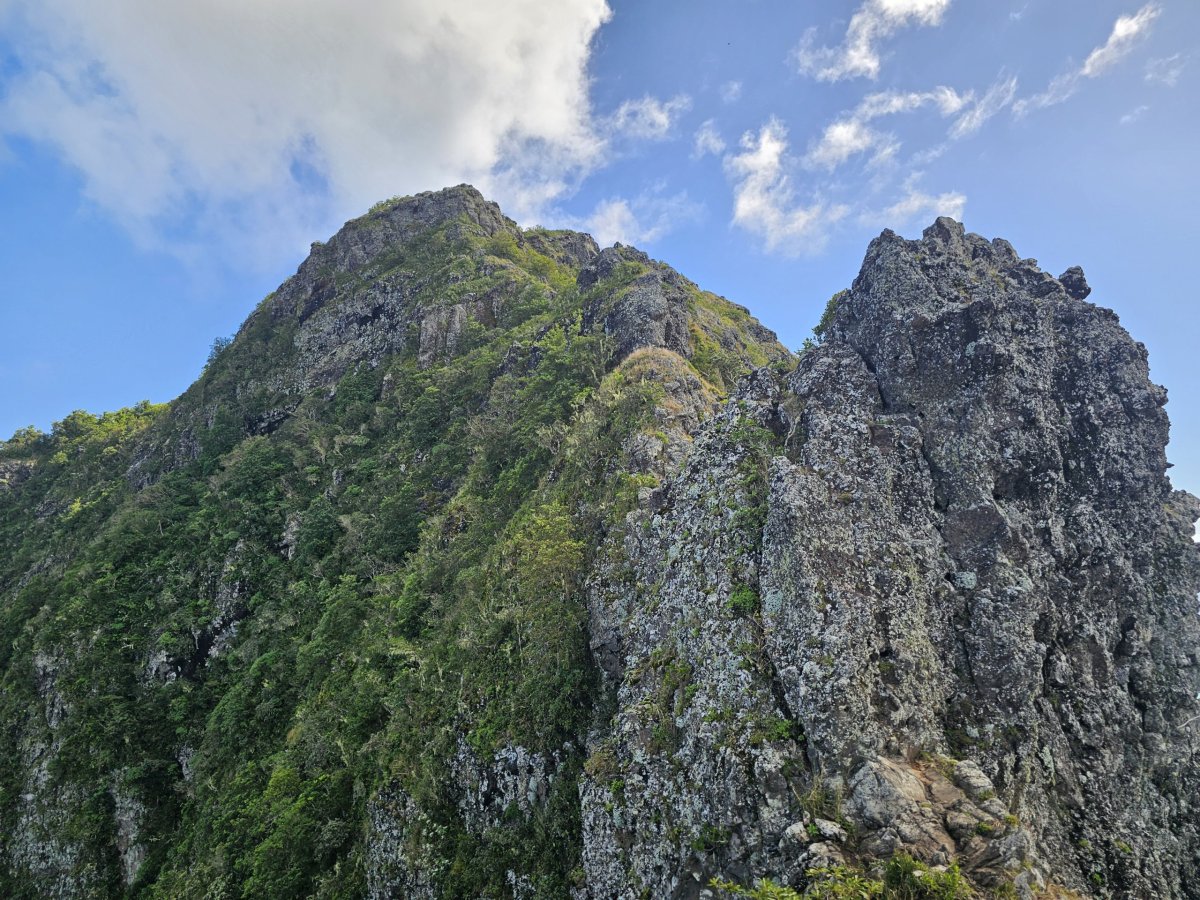 Skutečný vrchol Le Morne
