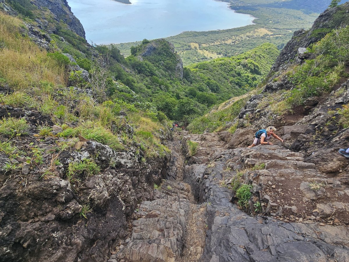 Lezení na Le Morne