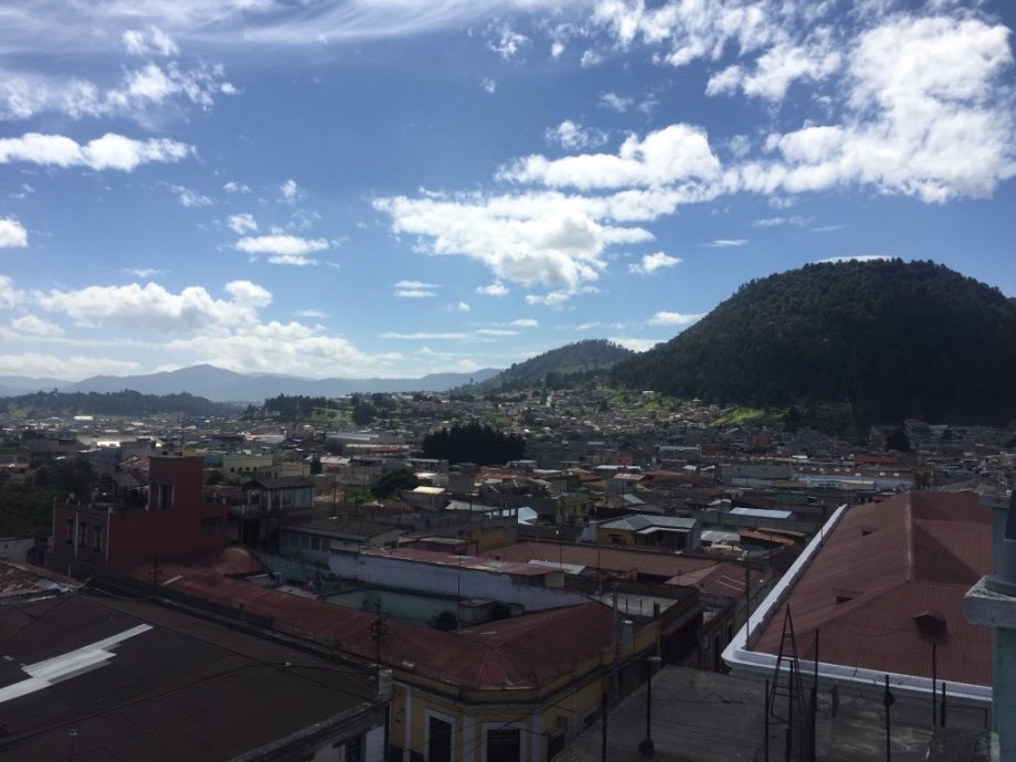 Pohled na klidné Quetzaltenango